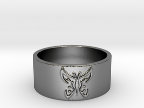 Butterfly V1 Ring Size 7 in Polished Silver