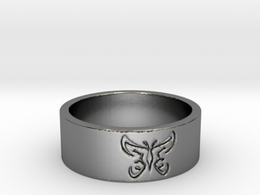 25 Butterfly v4 Ring Size 7 in Polished Silver