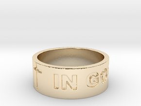 37 IN GOD WE TRUST V2 Ring Size 8.5 in 14K Yellow Gold