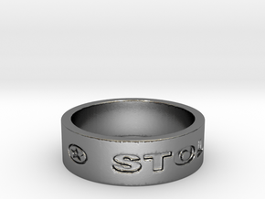 57 STOLEN V1 Ring Size 7 in Polished Silver