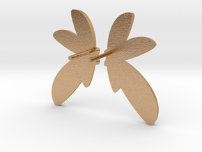 Abstract Fan Earrings V DESIGN LAB in Natural Bronze