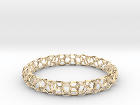 Honeycomb Bracelet in 14K Yellow Gold: Extra Small