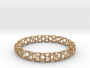 Honeycomb Bracelet in Natural Bronze: Extra Small