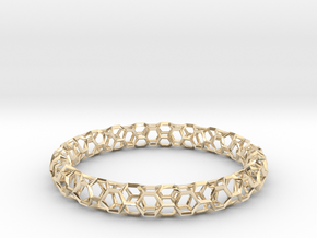 Honeycomb Bracelet in 14K Yellow Gold: Large