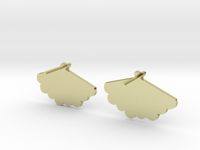 SANTIAGO Vintage Earrings Small V DESIGN LAB in 18k Gold Plated Brass