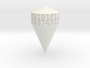 d21 shard dice in White Natural Versatile Plastic