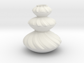 Vase 2114 in White Natural Versatile Plastic