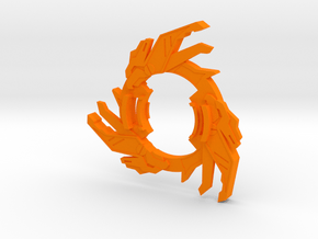 Bey Cyber Dranzer Attack Ring in Orange Processed Versatile Plastic