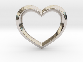 Heart Pendant in Platinum: Medium
