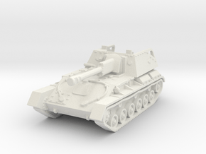 SU-76 M (early) 1/76 in White Natural Versatile Plastic