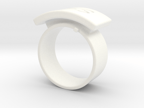 Desmudge Ring in White Processed Versatile Plastic