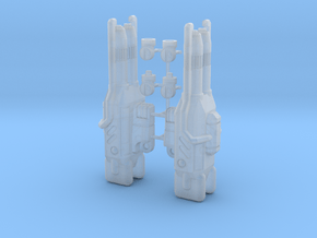 TF-G7 Dual Plasma Throwers in Smooth Fine Detail Plastic