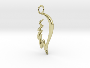 angelman wing charm in 18k Gold Plated Brass