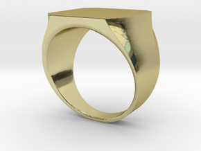 Signet Ring Base in 18K Yellow Gold: 7.25 / 54.625