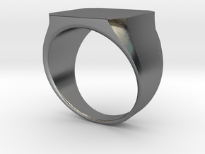 Signet Ring Base in Polished Silver: 7.25 / 54.625
