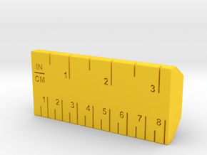RIZE: 4-Finger Ruler Ring in Yellow Processed Versatile Plastic
