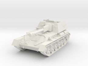 SU-76 M (late) 1/100 in White Natural Versatile Plastic