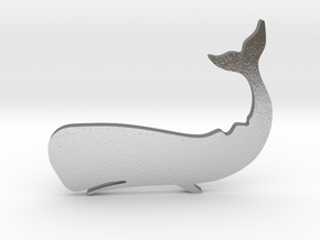 Sperm whale in Natural Silver