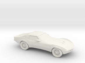 1/87 1969 Corvette C3 Stingray in White Natural Versatile Plastic