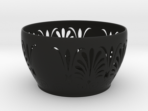 Tealight Holder in Black Natural Versatile Plastic