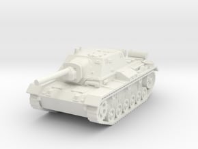 SU-76 i 1/100 in White Natural Versatile Plastic