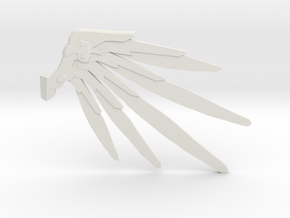 Smaller Techno Wings  in White Natural Versatile Plastic