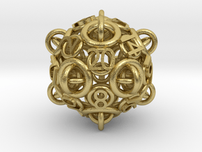 The Untitled D20 in Natural Brass