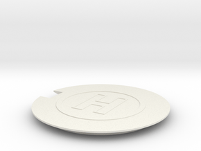 Helipad 1/76 in White Natural Versatile Plastic