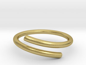Open Ring in Natural Brass: 5 / 49