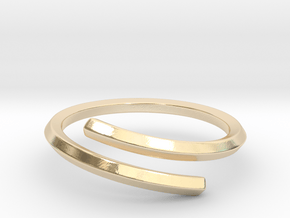 Pentagon Open Ring in 14k Gold Plated Brass: 5 / 49