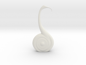 S Calla Vase in White Natural Versatile Plastic