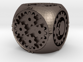 Gear Die in Polished Bronzed-Silver Steel