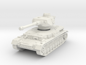 Panzer IV G 1/100 in White Natural Versatile Plastic