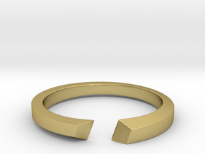 Contrary Ring in Natural Brass: 5 / 49