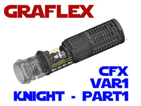Graflex Knight Chassis - Var1 - Part 1 - CFX in White Natural Versatile Plastic