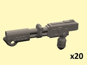 28mm SciFi Flamethrower in Tan Fine Detail Plastic