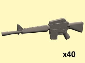 28mm M16A1 rifles in Tan Fine Detail Plastic