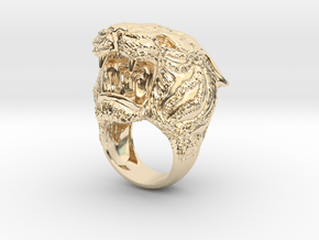 tiger ring s8.5 in 14K Yellow Gold