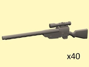 28mm Wastefall sniper rifle in Tan Fine Detail Plastic