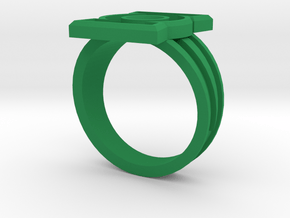 Custom Green Lantern Ring Size 14 in Green Processed Versatile Plastic