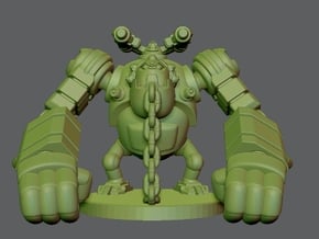 Mingrol Asasult Robot for Tabletop games 25mm tall in Tan Fine Detail Plastic