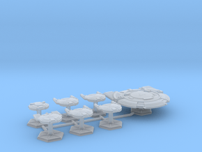 7000 Scale Andromedan Fleet Dominator Collection in Tan Fine Detail Plastic