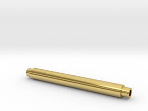 Platonic solids kit, bar 50mm x 6mm in Polished Brass