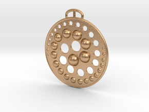 Duality (or Non-Duality) Pendant in Natural Bronze