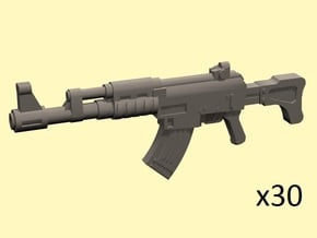 28mm SciFi AK style assault rifles in Tan Fine Detail Plastic