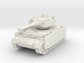 Panzer IV G (Schurzen) 1/100 in White Natural Versatile Plastic