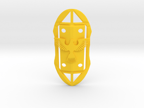 The Hero's Shield in Yellow Processed Versatile Plastic
