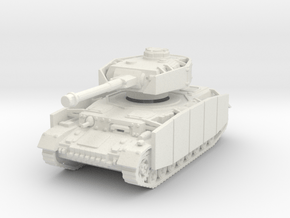 Panzer IV G (Schurzen) 1/120 in White Natural Versatile Plastic