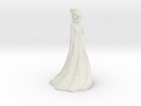 Elsa frozen princess in White Natural Versatile Plastic