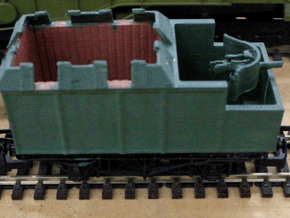 British armoured train ww2 1/76 00 in Tan Fine Detail Plastic